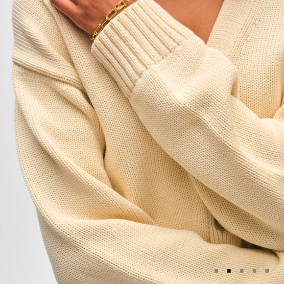 White + Warren Organic Cotton Button Cardigan - Picture 4 of 6